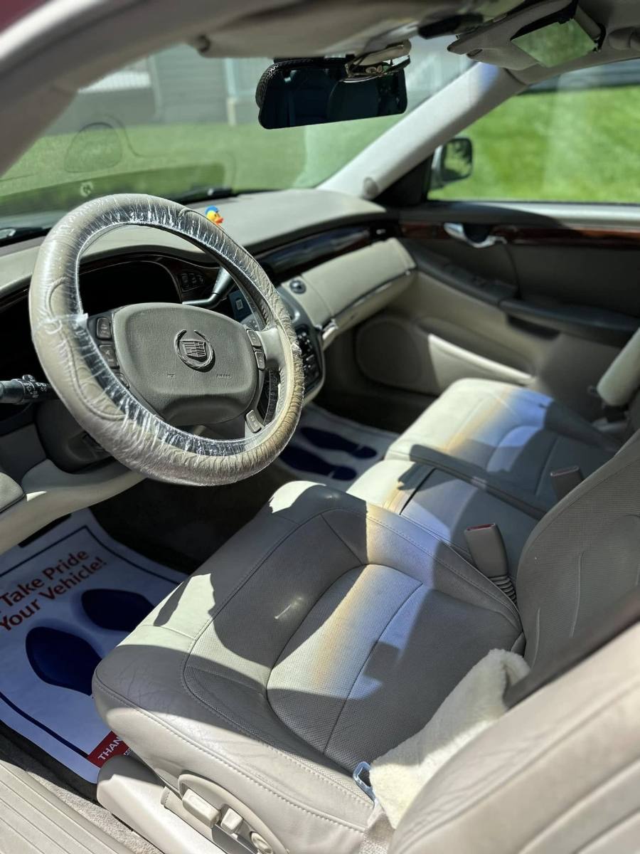 Freshly detailed interior with clean seats and dash
